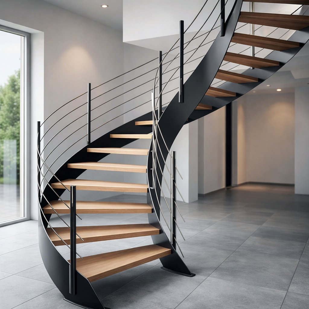 Spriral stairs made by Aventa Būve